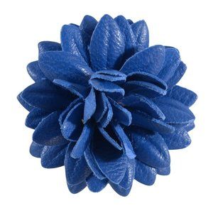 Fleur'd Pins - Royal Blue Leather Dahlia
